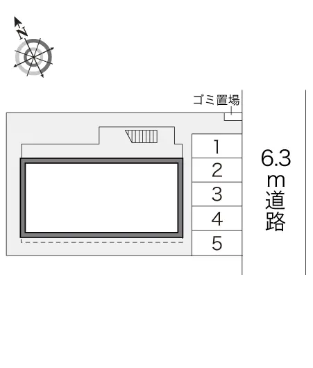 ★手数料０円★名古屋市昭和区駒方町　月極駐車場（LP）